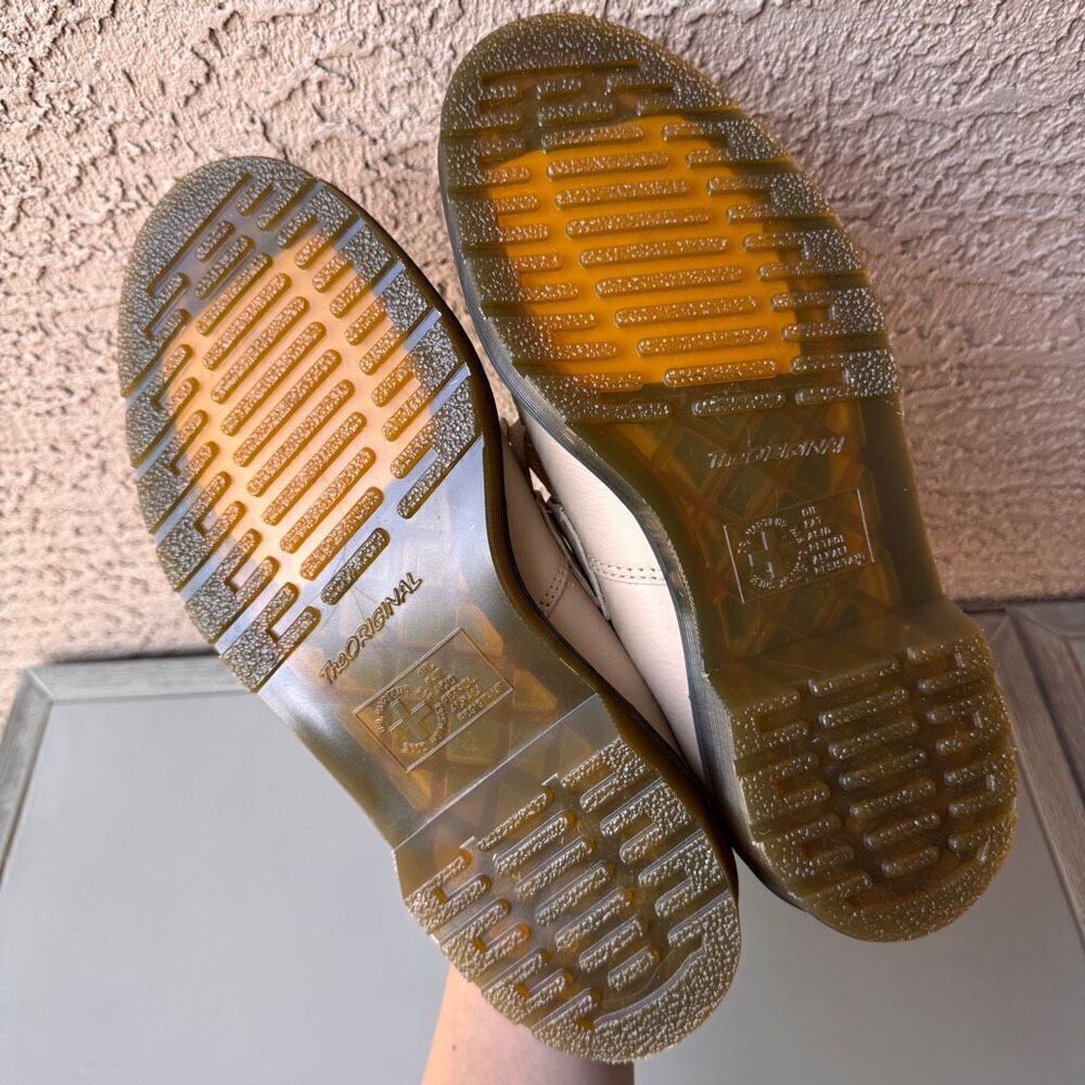 Dr. Martens Adrian Virginia Leather Tassel Loafers Vintage Taupe Women 9 Retro - Picture 8 of 14